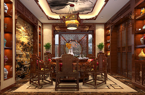 黔西南温馨雅致的古典中式家庭装修设计效果图